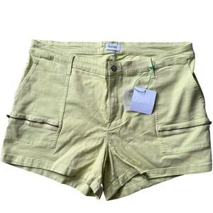 Pistola Green Utility Zip Shorts